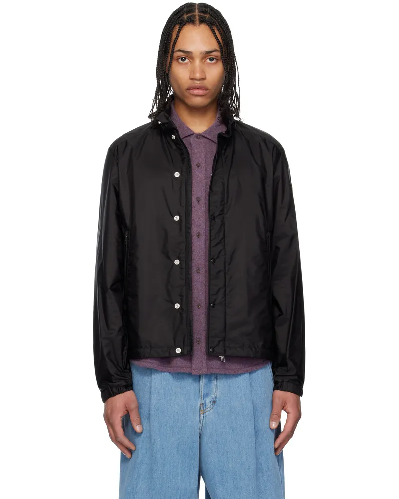 Moncler Black Montriond Hooded Windbreaker Jacket 999