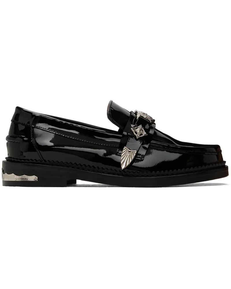 Toga Black Metal Loafers Aj1041