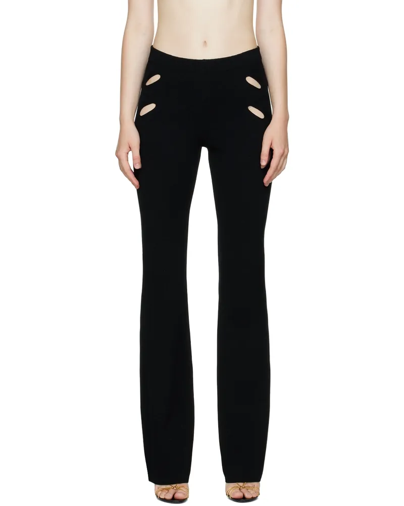 Dion Lee Black Cut-Out Trousers Black
