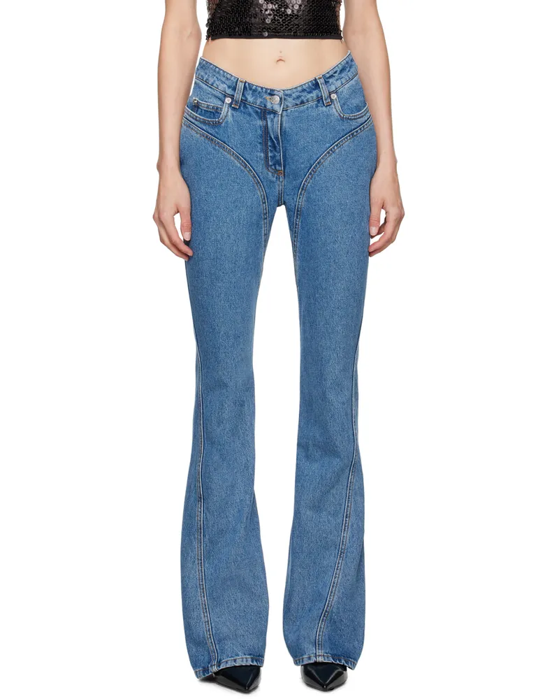 Thierry Mugler Blue Flared Jeans 6088