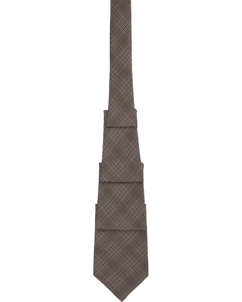 Our Legacy Brown Pleated Tie Dirty