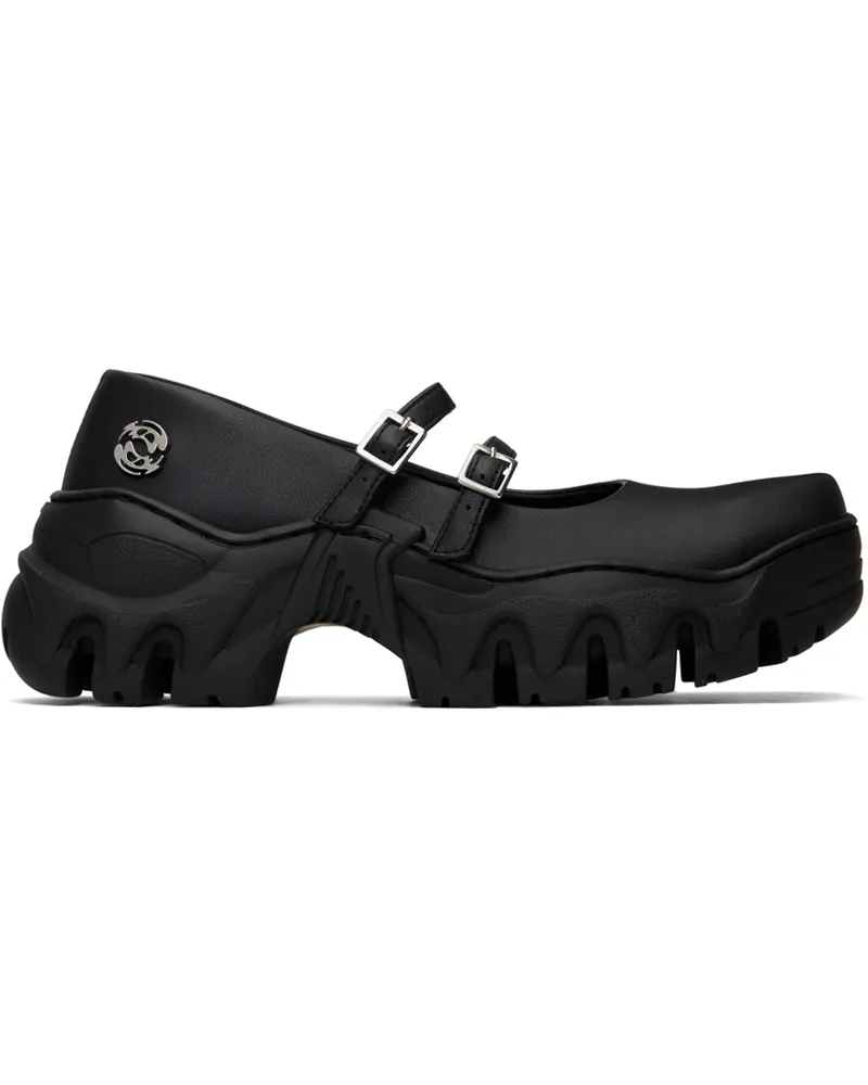 Rombaut Black MJ Ballerina Flats Black