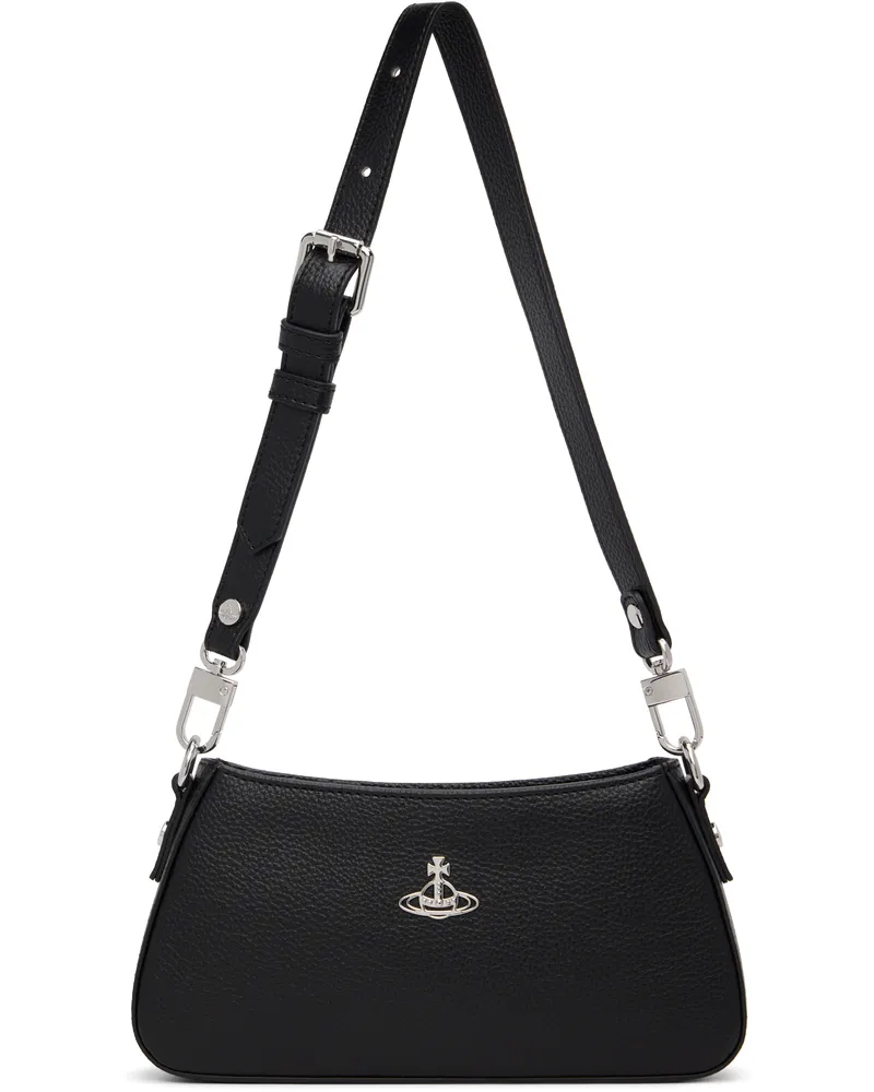Vivienne Westwood Black Tasha Shoulder Phone Bag N403
