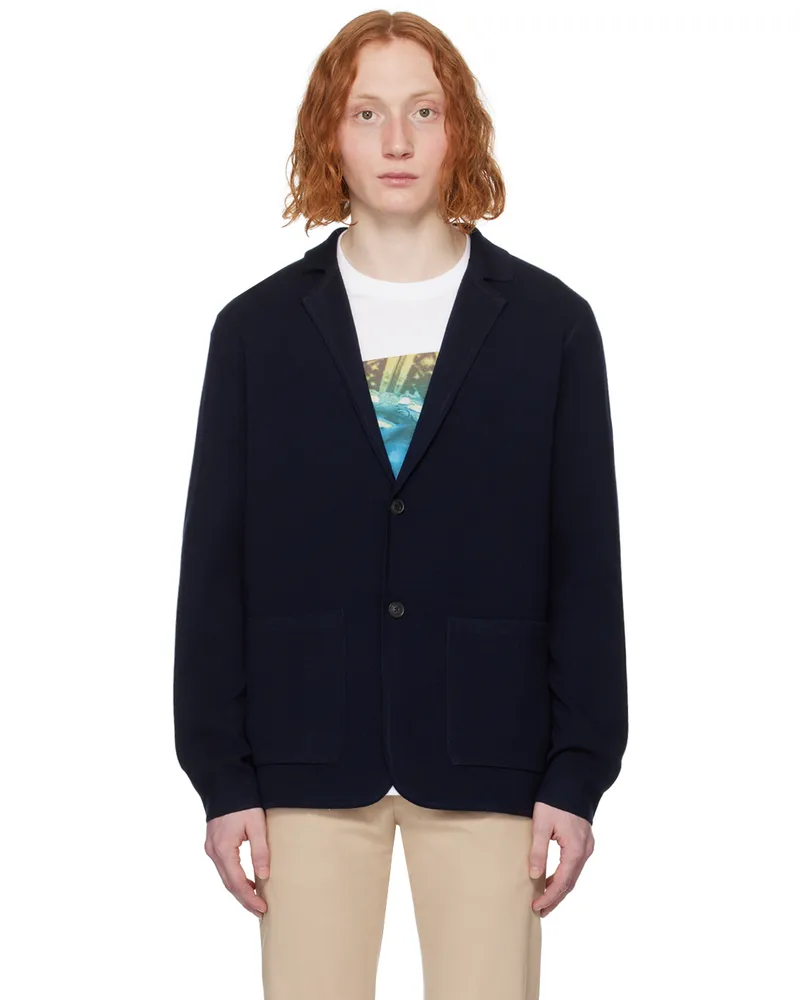Paul Smith Navy Notched Lapel Jacket 49