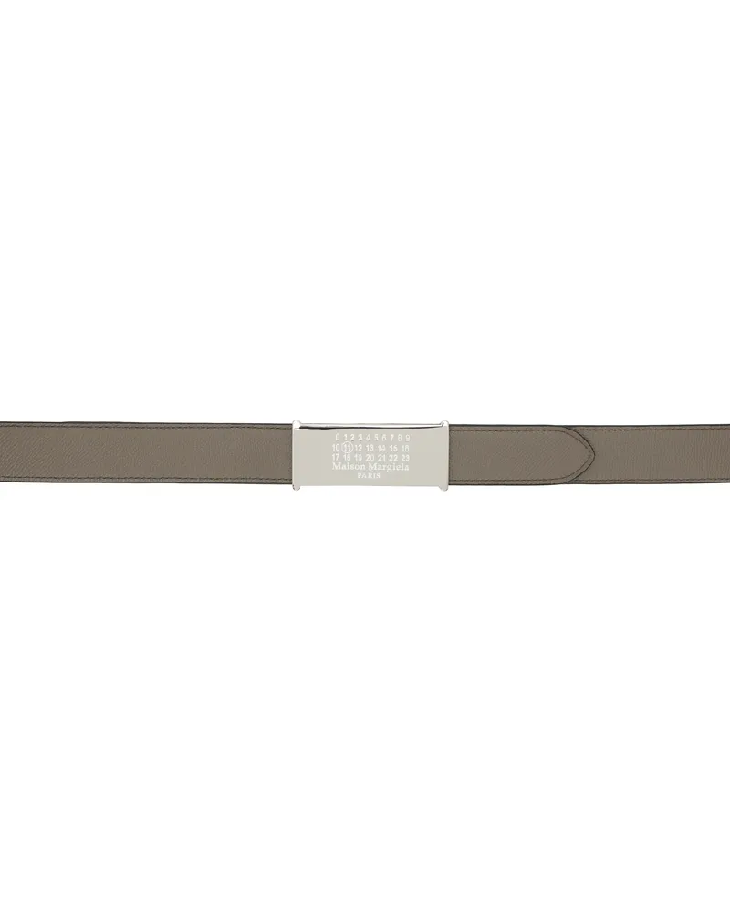 Maison Margiela Gray & Black Reversible Belt Ha782