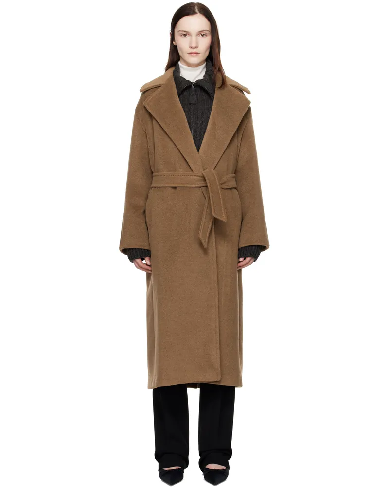 Max Mara Brown Fragore Coat 006