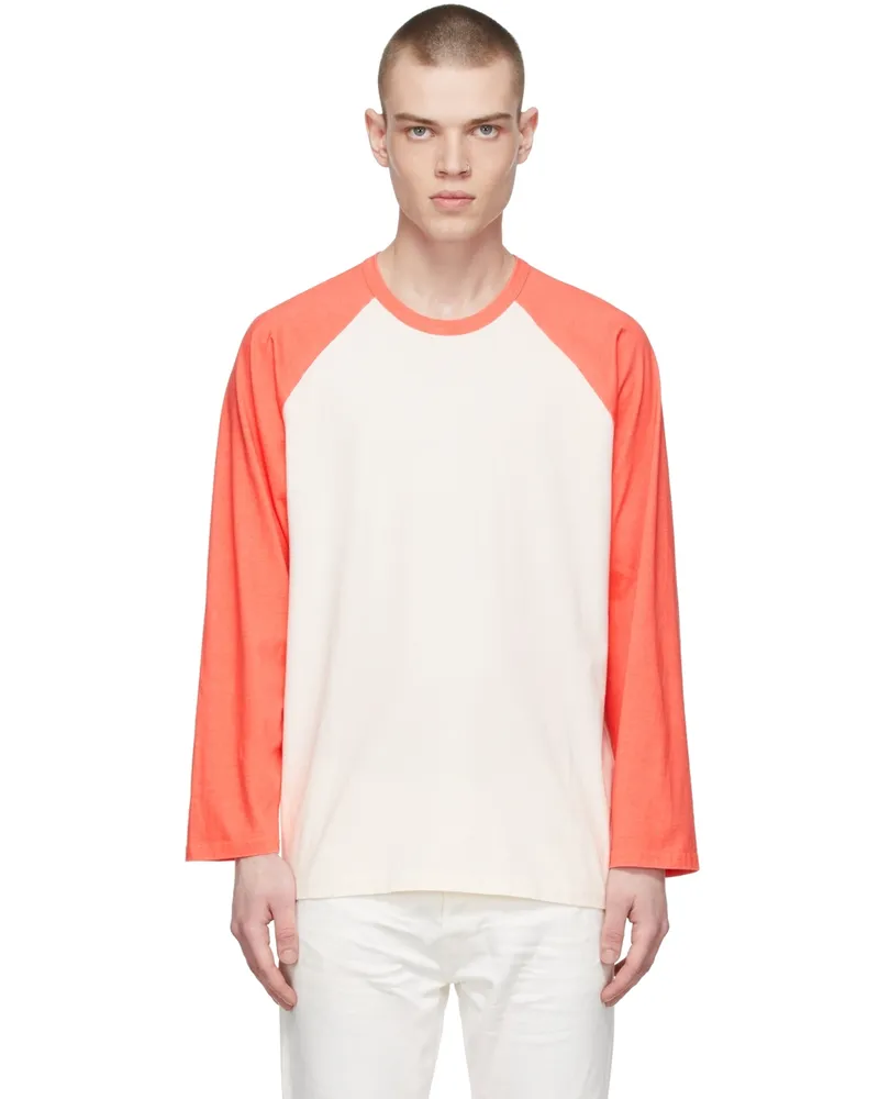 John Elliott + Co Off-White Cotton T-Shirt Red