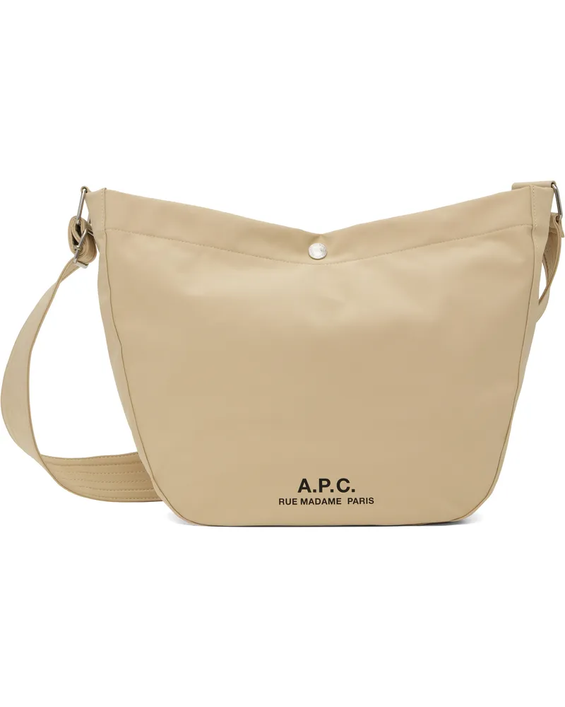 A.P.C. Beige Journal Satchel Bag Baa