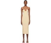 Beige Les Classiques 'La robe Sierra bretelles' Midi Dress