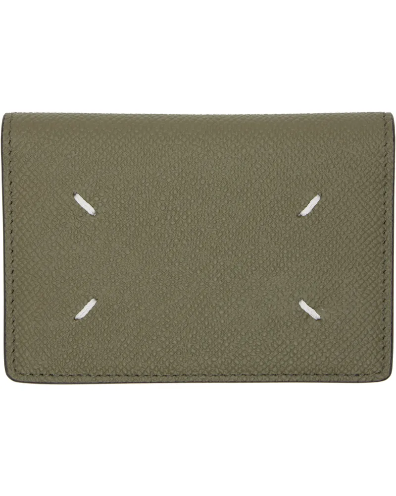 Maison Margiela Khaki Slim Card Holder T7429