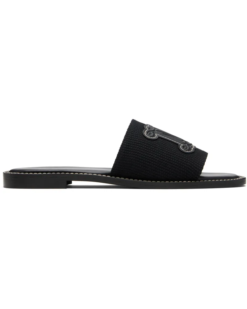 Max Mara Black Gene Sandals 003