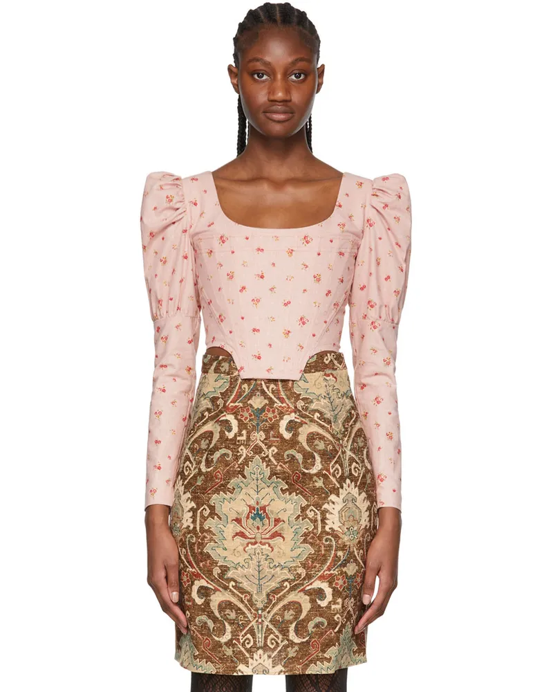 Puppets and Puppets Pink Linen Blouse Pink