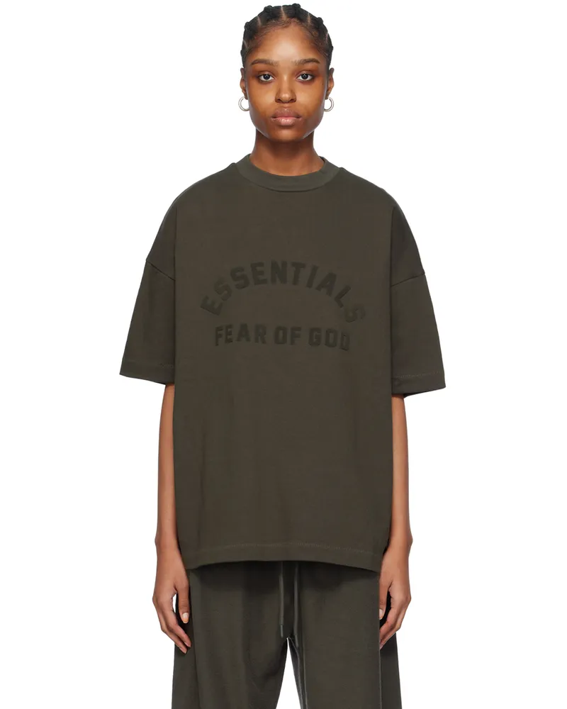 Fear of God Gray Crewneck T-Shirt Ink