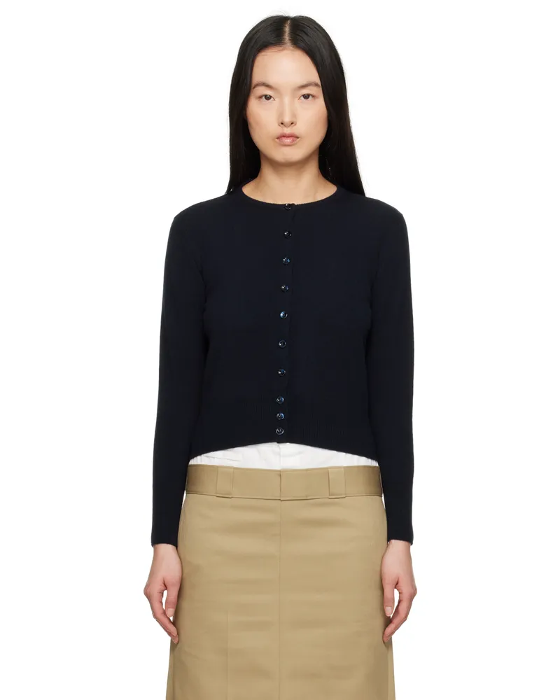 Maison Margiela Navy Wool Cardigan 511