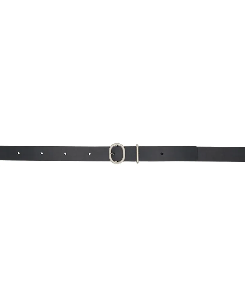 Jil Sander Black Cannolo Belt 001