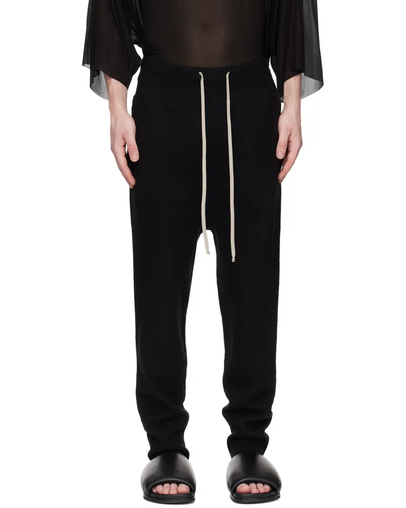 Rick Owens Black Drawstring Lounge Pants 09