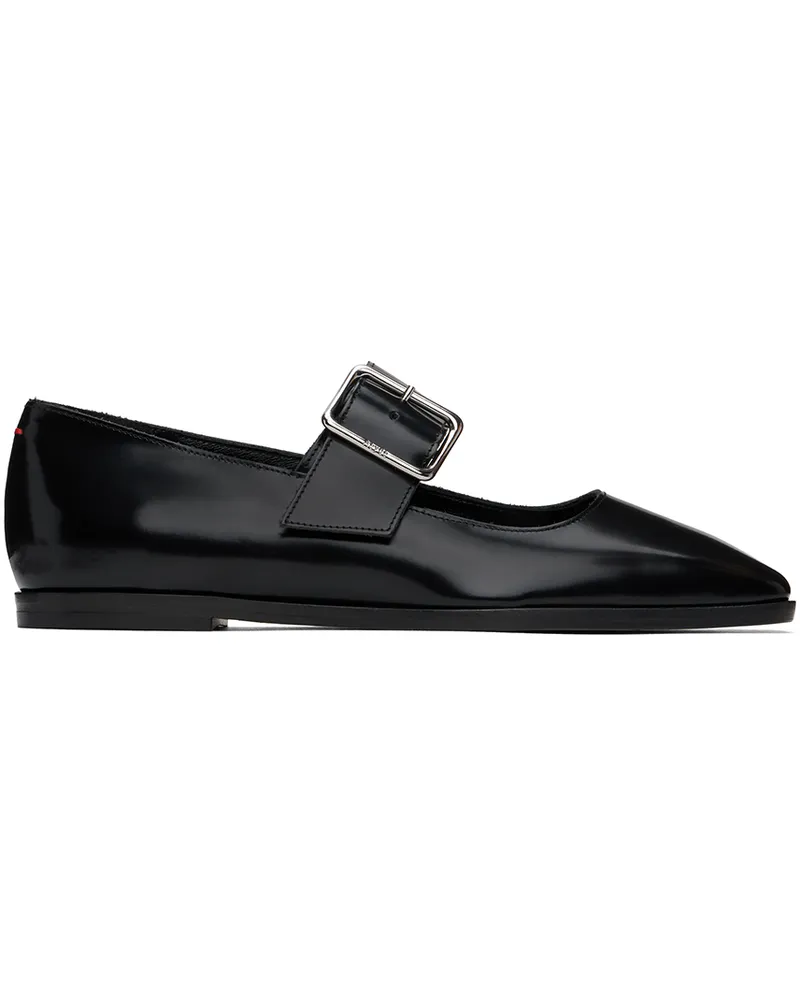 aeyde Black Sunny Ballerina Flats Black