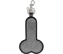 Black Crystal Penis Keychain