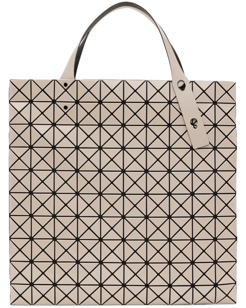 Issey Miyake Beige Prism Tote 40-beige