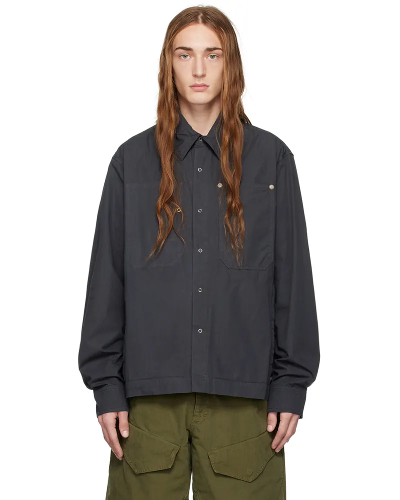 Objects IV Life Navy Shell Jacket Anthracite