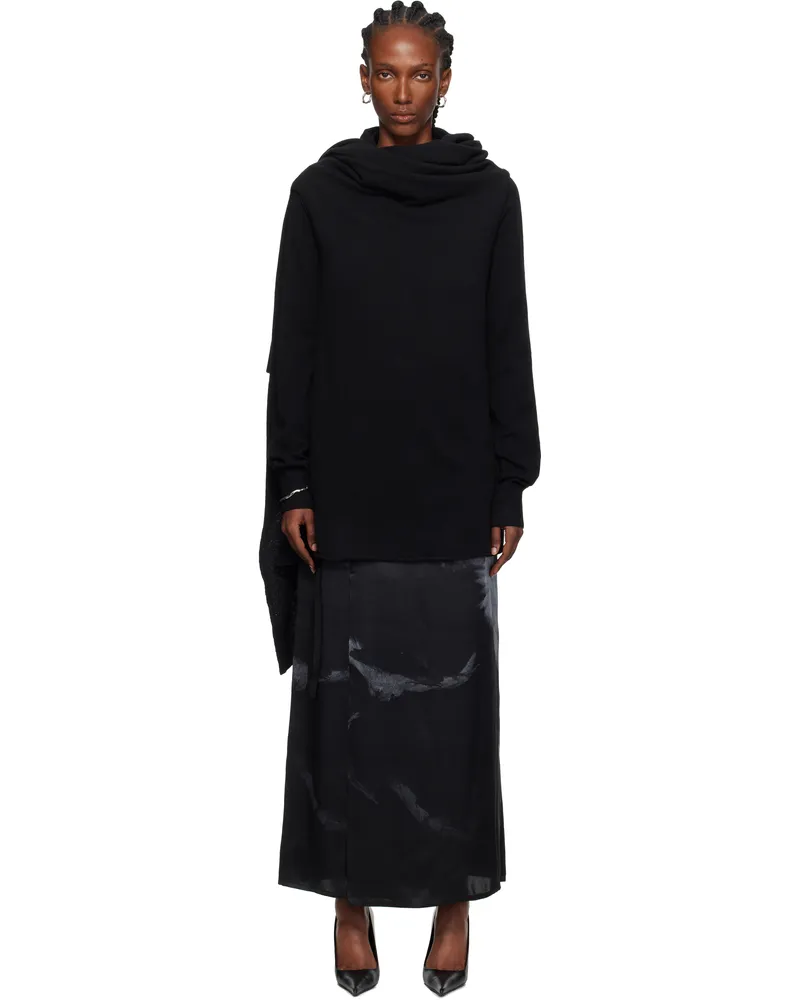 Ann Demeulemeester Black Nadine 3 Holes Turtleneck 099