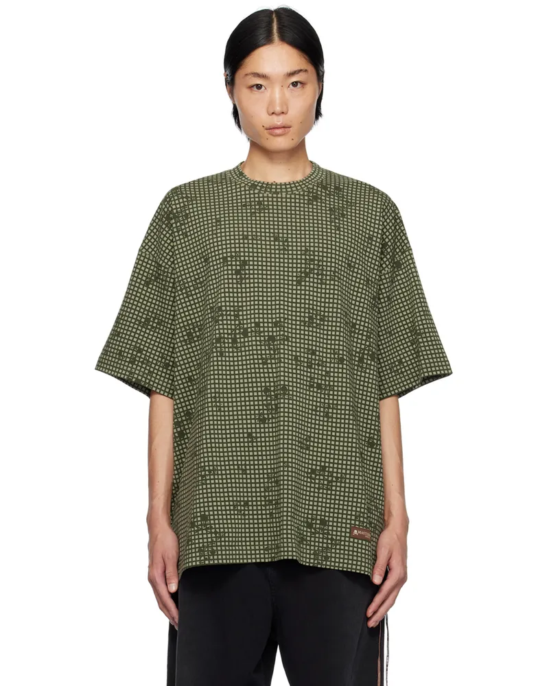 Mastermind World Khaki Check T-Shirt Night