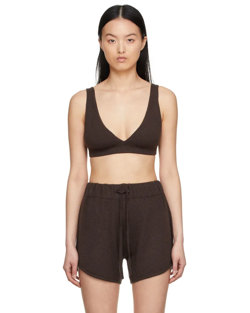 Lisa Yang SSENSE Exclusive Brown Capucine Bra Chocolate