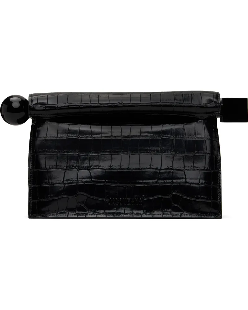 Jacquemus Black 'The Rond Carré' Clutch 990