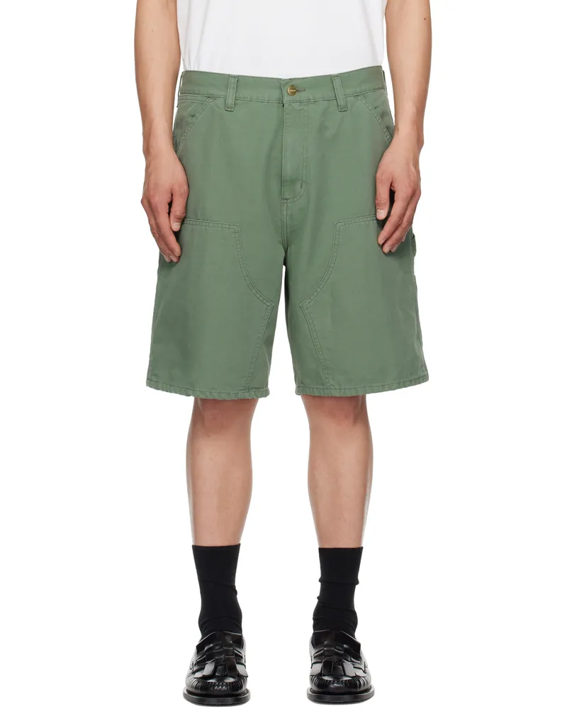 Carhartt WIP Green Double Knee Shorts 1yf06