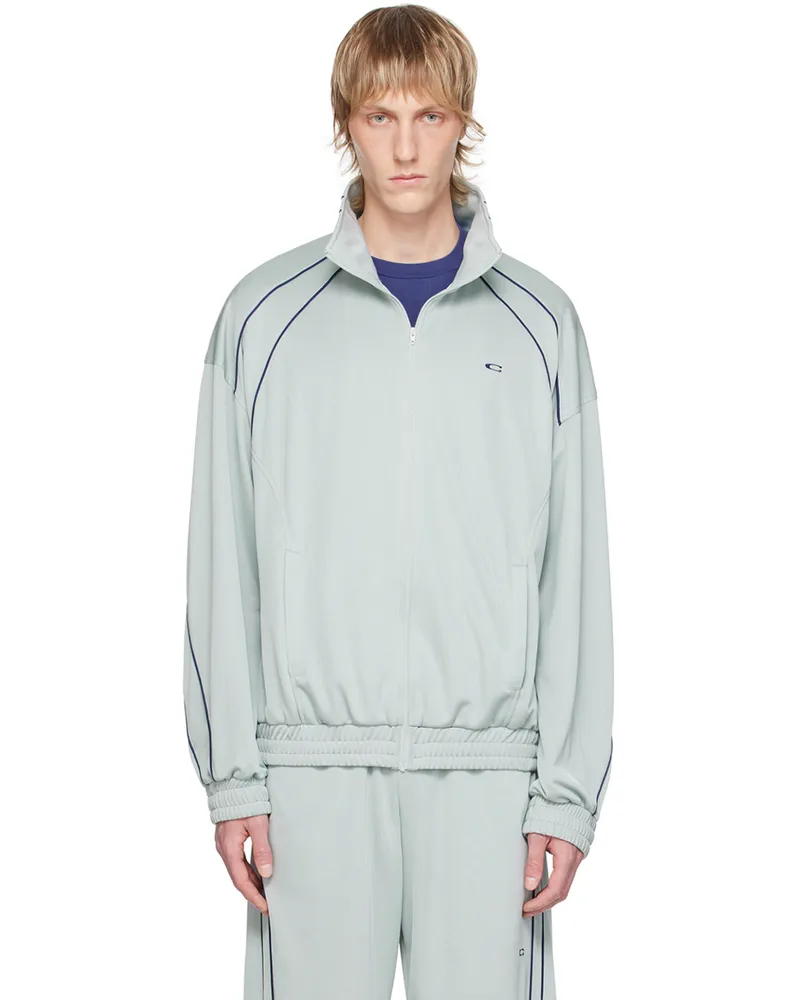 Commission Blue Zip Jacket Silver