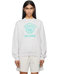 SPORTY & RICH Gray Emblem Sweatshirt Heather