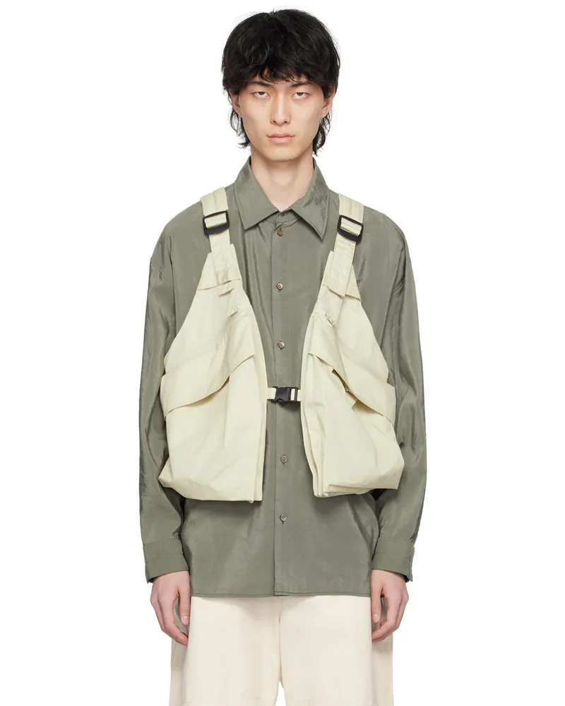 Christophe Lemaire Gray Multi-Pocket Vest Bk908