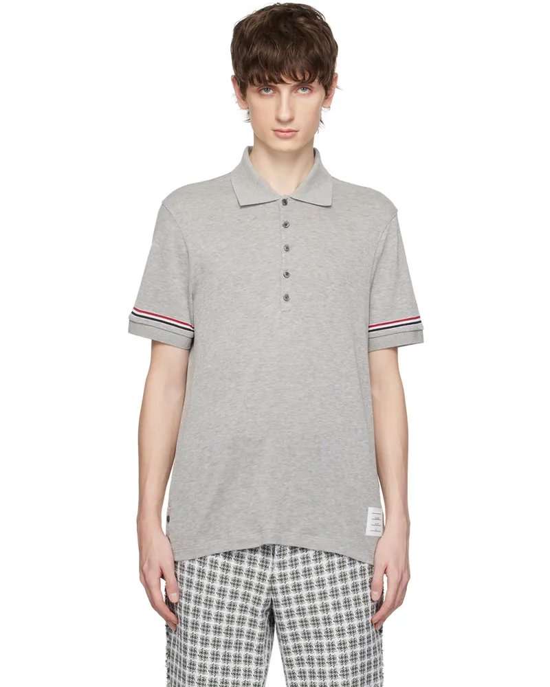 Thom Browne Gray Patch Polo 035