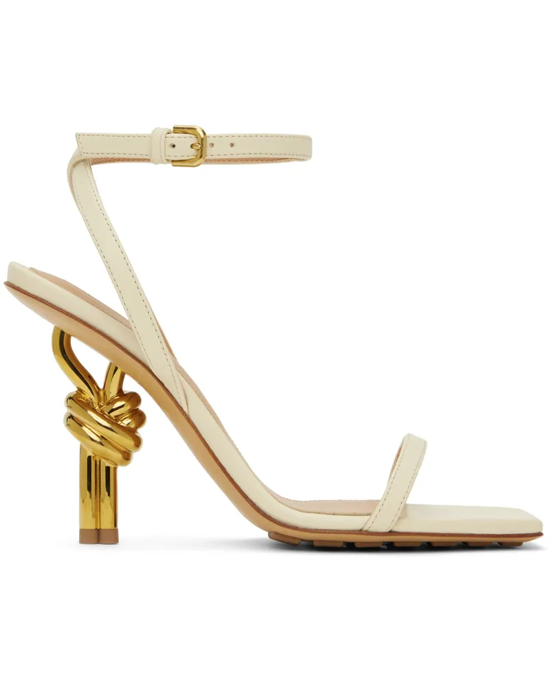 Bottega Veneta Off-White Knot Sandals 9031