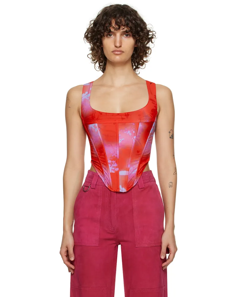 Miaou Red Campbell Corset Rouge