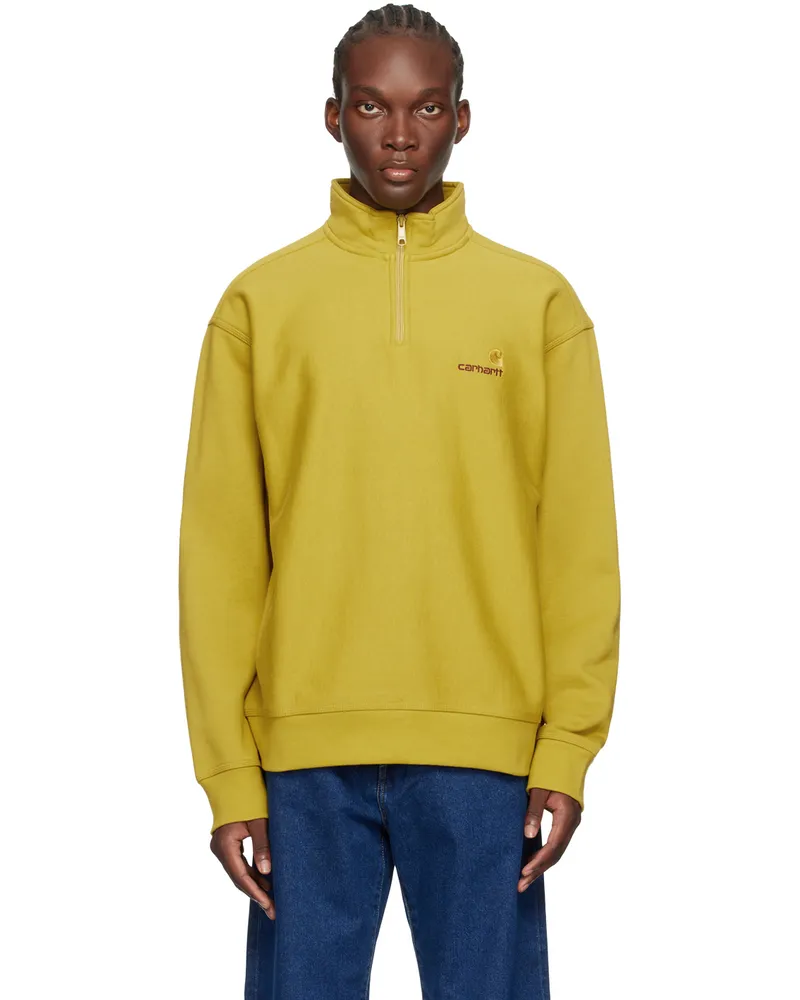 Carhartt WIP Yellow American Script Sweatshirt Xx