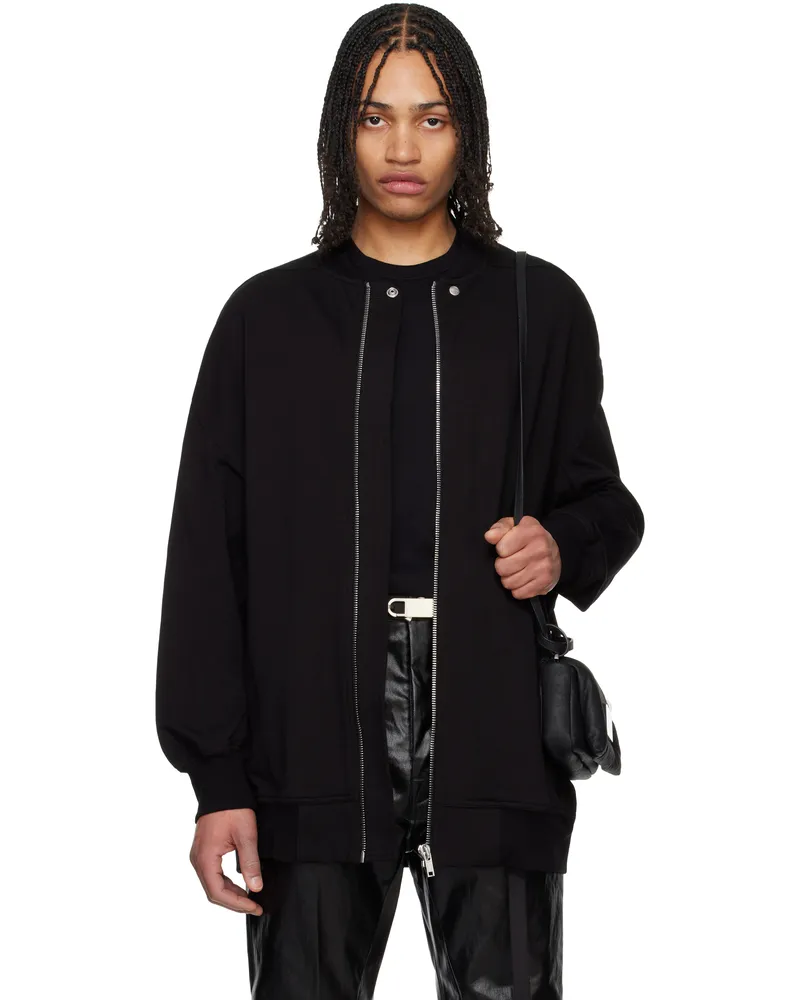 Rick Owens Black Hollywood Jumbo Flight Bomber Jacket 09