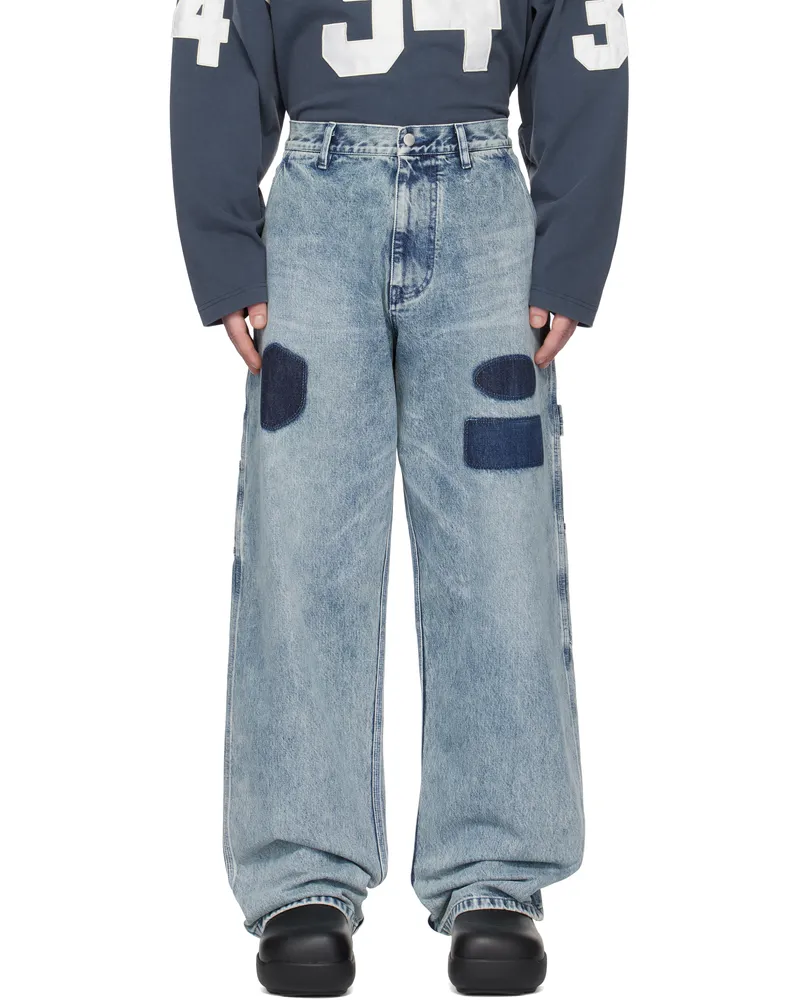 AMBUSH Blue Denim Work Jeans Light