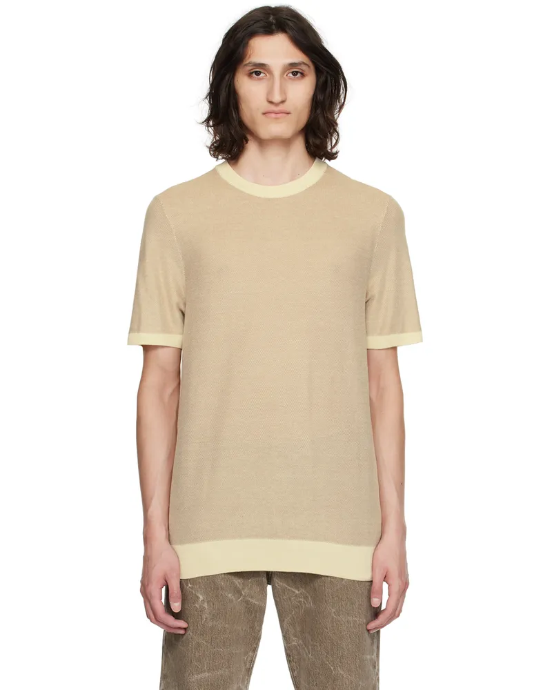 HUGO BOSS Off-White Crewneck Sweater 131-open