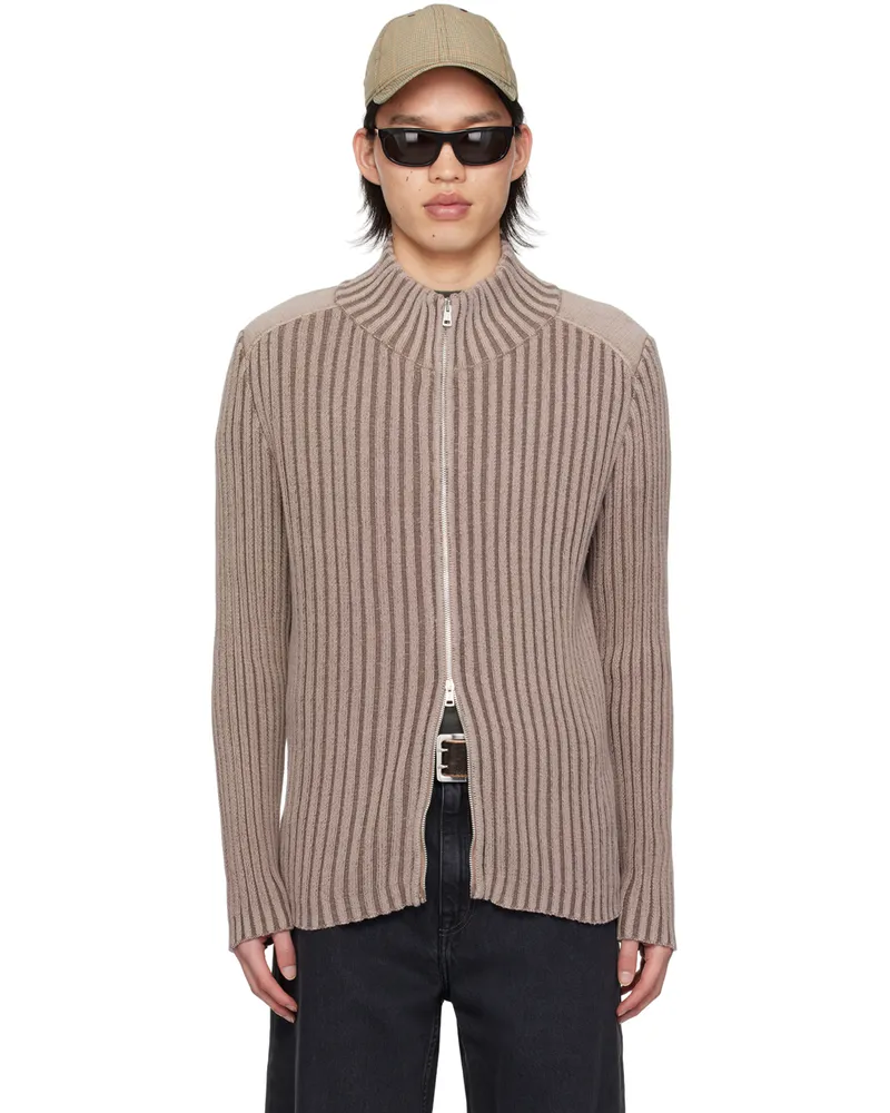 Our Legacy Taupe Classic Cardigan Pink