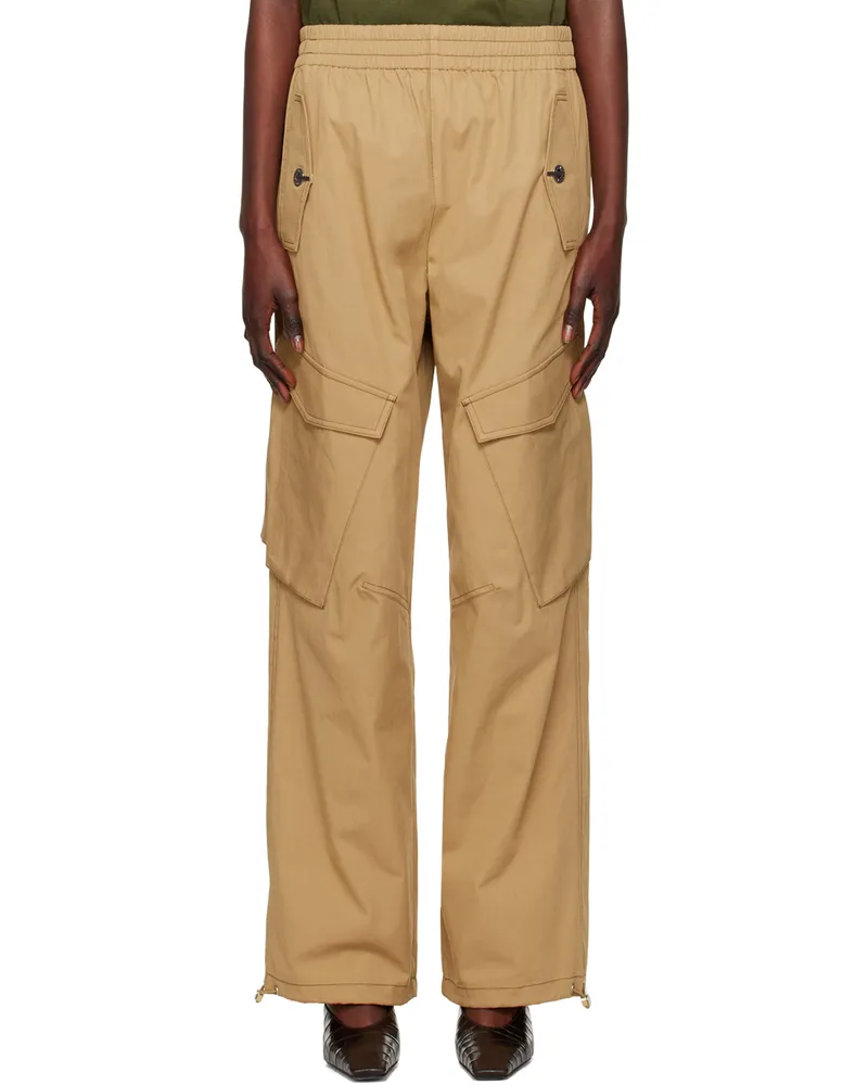 Dion Lee Khaki Latch Trousers Khaki