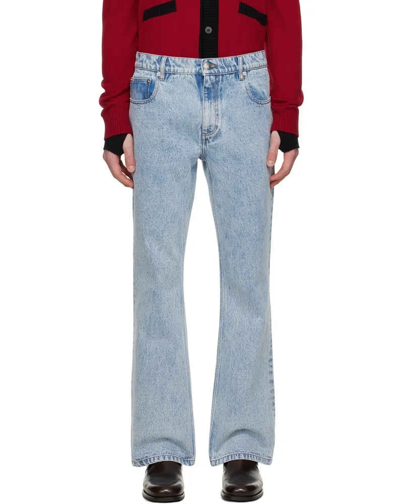 Ernest W. Baker Blue Flare Jeans Light