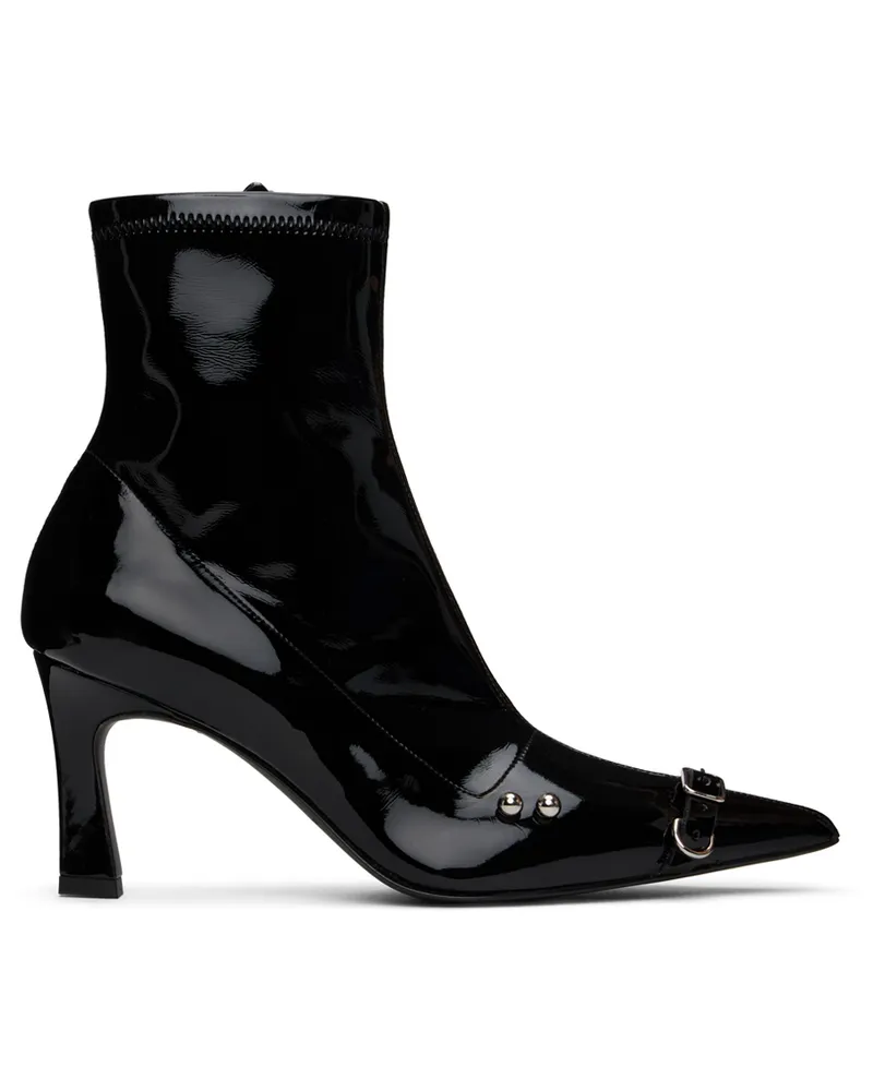 Justine Clenquet Black Patti Boots Black