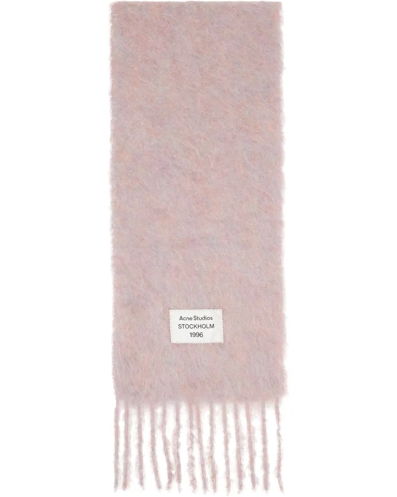 Acne Studios Pink Mohair & Wool Scarf Ai4