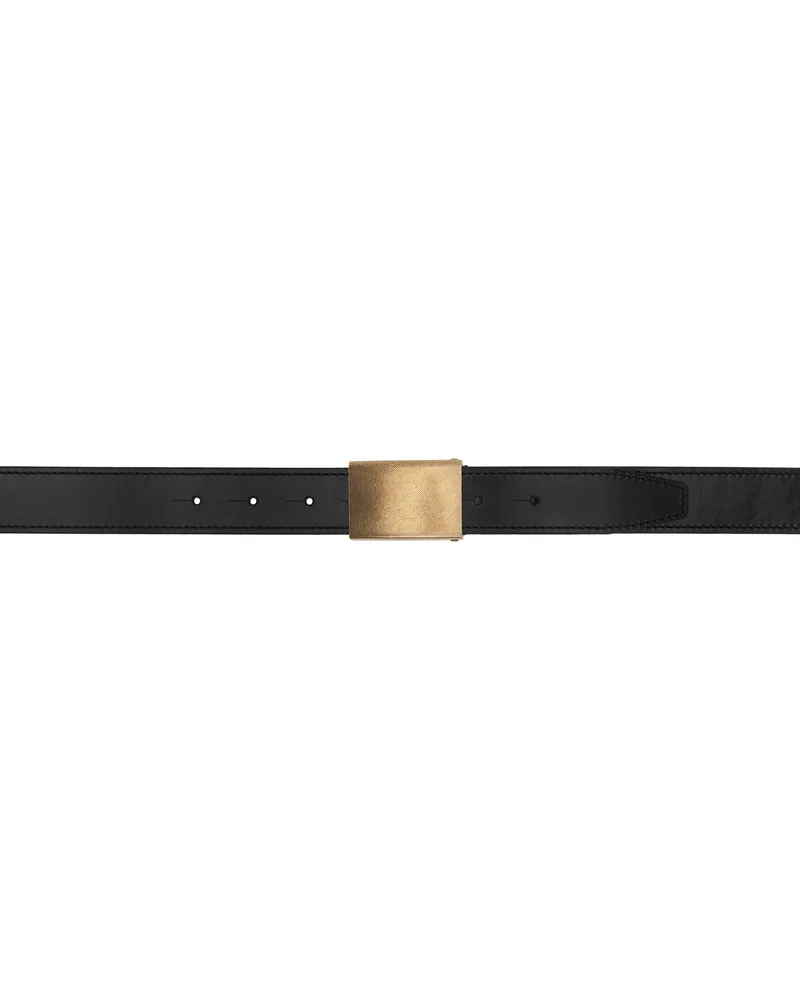 Christophe Lemaire Black Clip 30 Belt Bk999