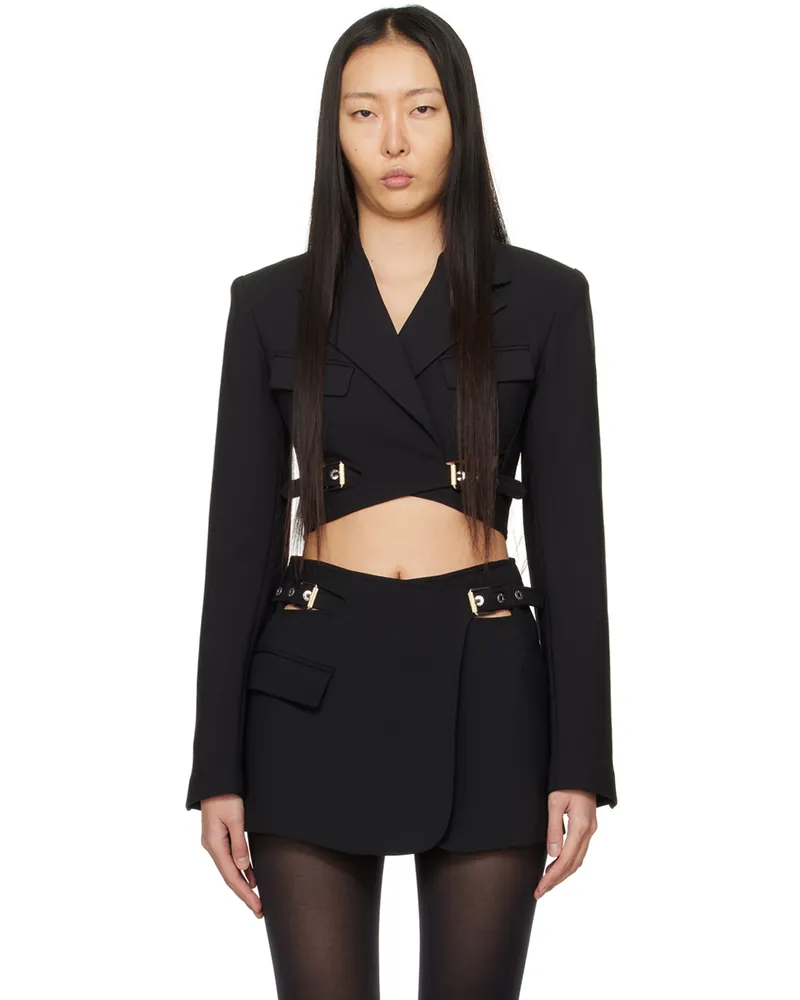 Dion Lee Black Interlock Blazer Black