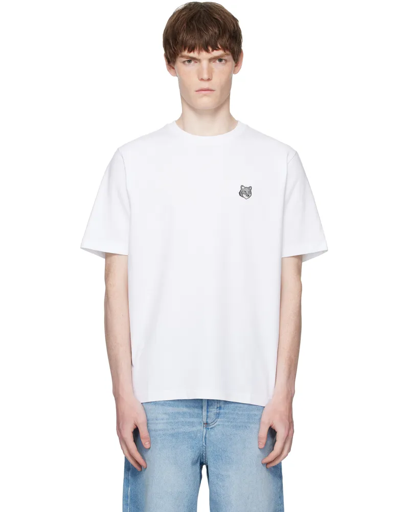 Kitsuné White Bold Fox Head Patch Oversize T-shirt P100