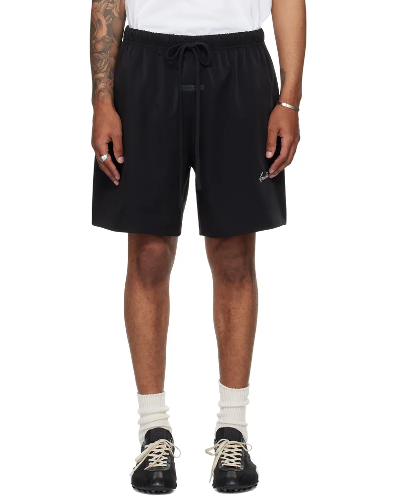 Fear of God Black Sporty Soccer Shorts Jet