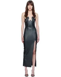 Poster Girl Black Flame Roast Midi Dress Pitch