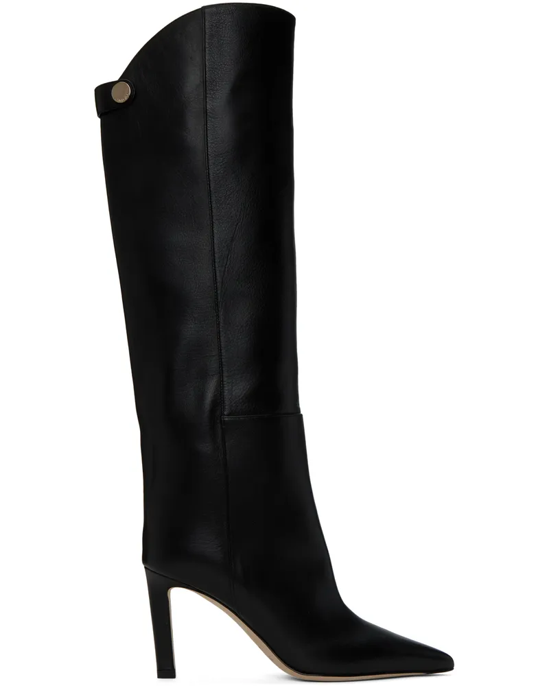 Jimmy Choo Black Alizze 85 Boots Black